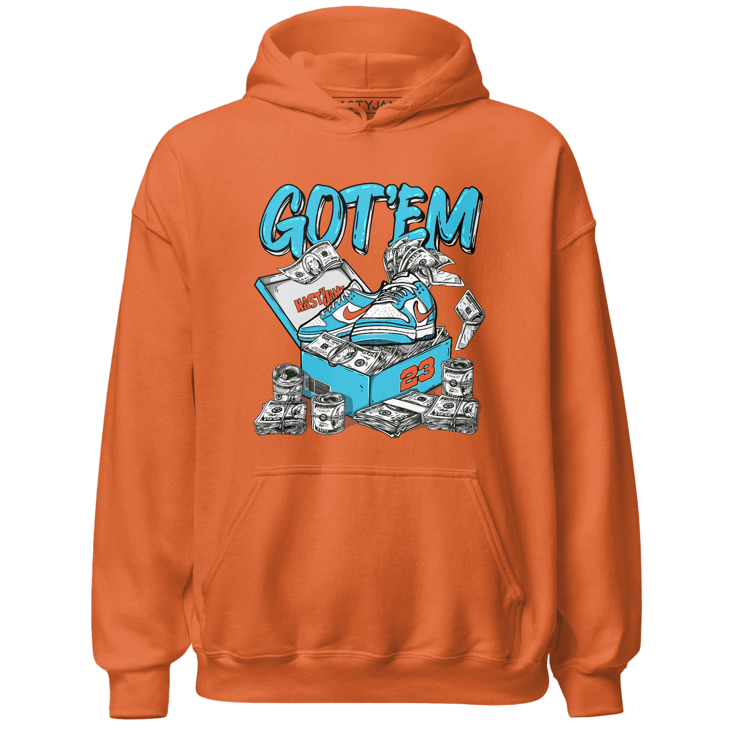 Dunk Low Dolphins Hoodie Match Dollar Sneaker Box - NastyJamz