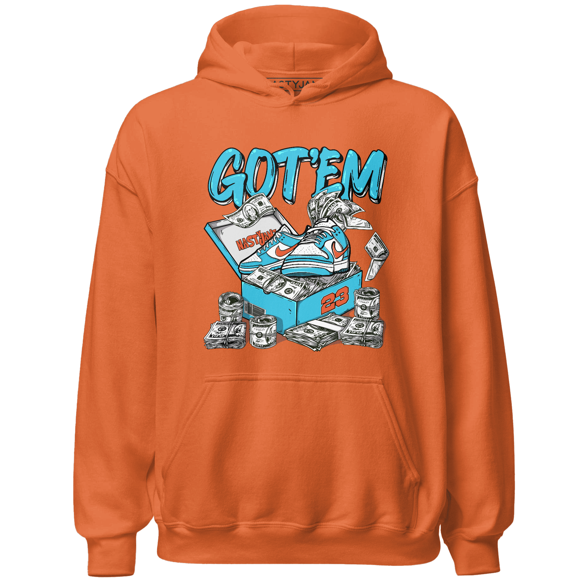 Dunk Low Dolphins Hoodie Match Dollar Sneaker Box - NastyJamz