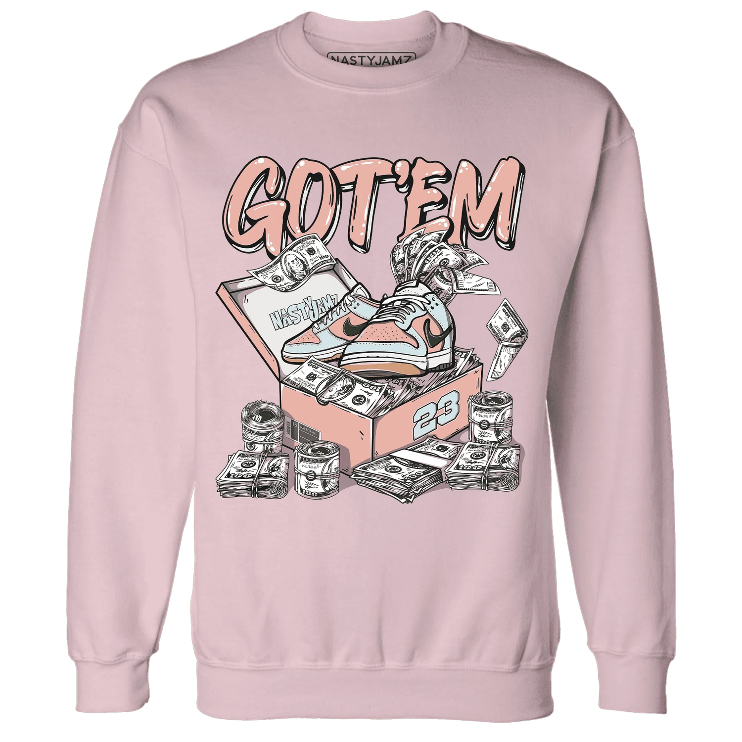 Dunk-Low-Glacier-Blue-Arctic-Orange-NastyJamz-Sweatshirt-Match-Dollar-Sneaker-Box