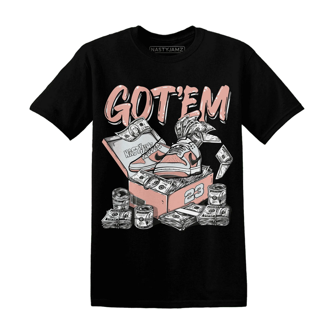 Dunk-Low-Glacier-Blue-Arctic-Orange-NastyJamz-T-Shirt-Match-Dollar-Sneaker-Box