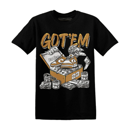 Dunk-Low-Retro-Wheat-Orange-NastyJamz-T-Shirt-Match-Dollar-Sneaker-Box