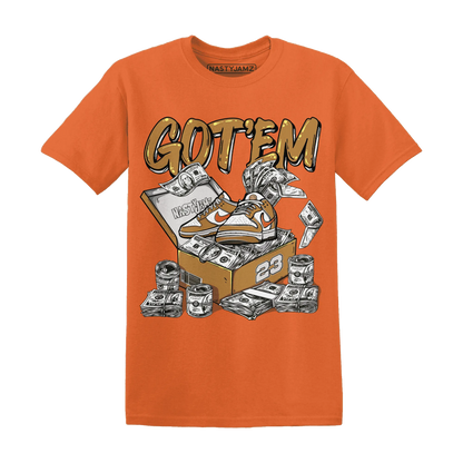 Dunk-Low-Retro-Wheat-Orange-NastyJamz-T-Shirt-Match-Dollar-Sneaker-Box