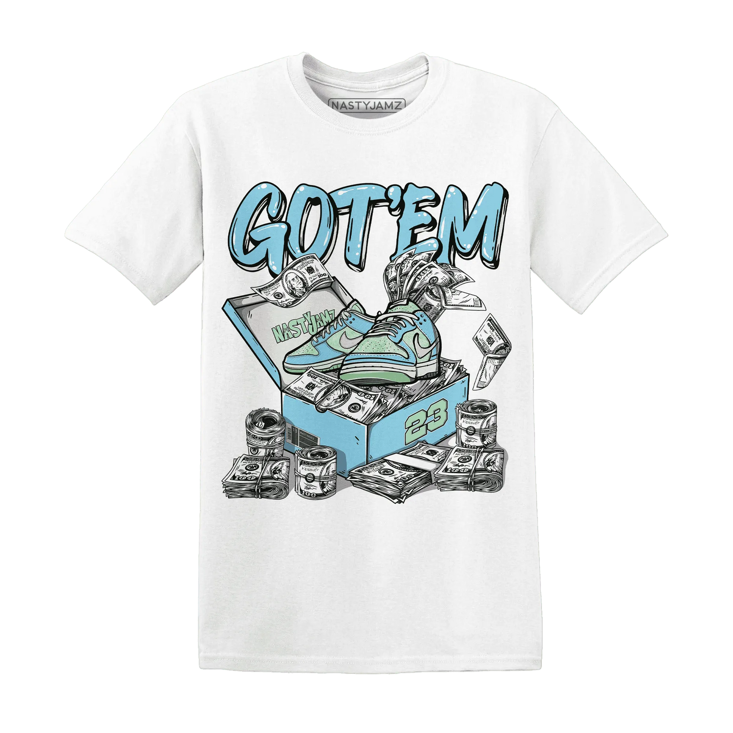 Dunk-Verdy-Visty-Blue-Gaze-Light-Arctic-NastyJamz-T-Shirt-Match-Dollar-Sneaker-Box
