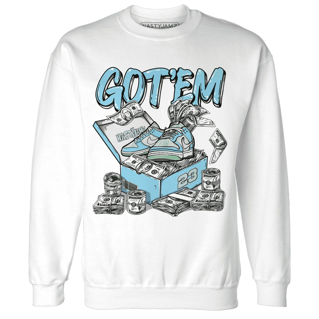 Dunk-Verdy-Visty-Blue-Gaze-Light-Arctic-NastyJamz-Sweatshirt-Match-Dollar-Sneaker-Box