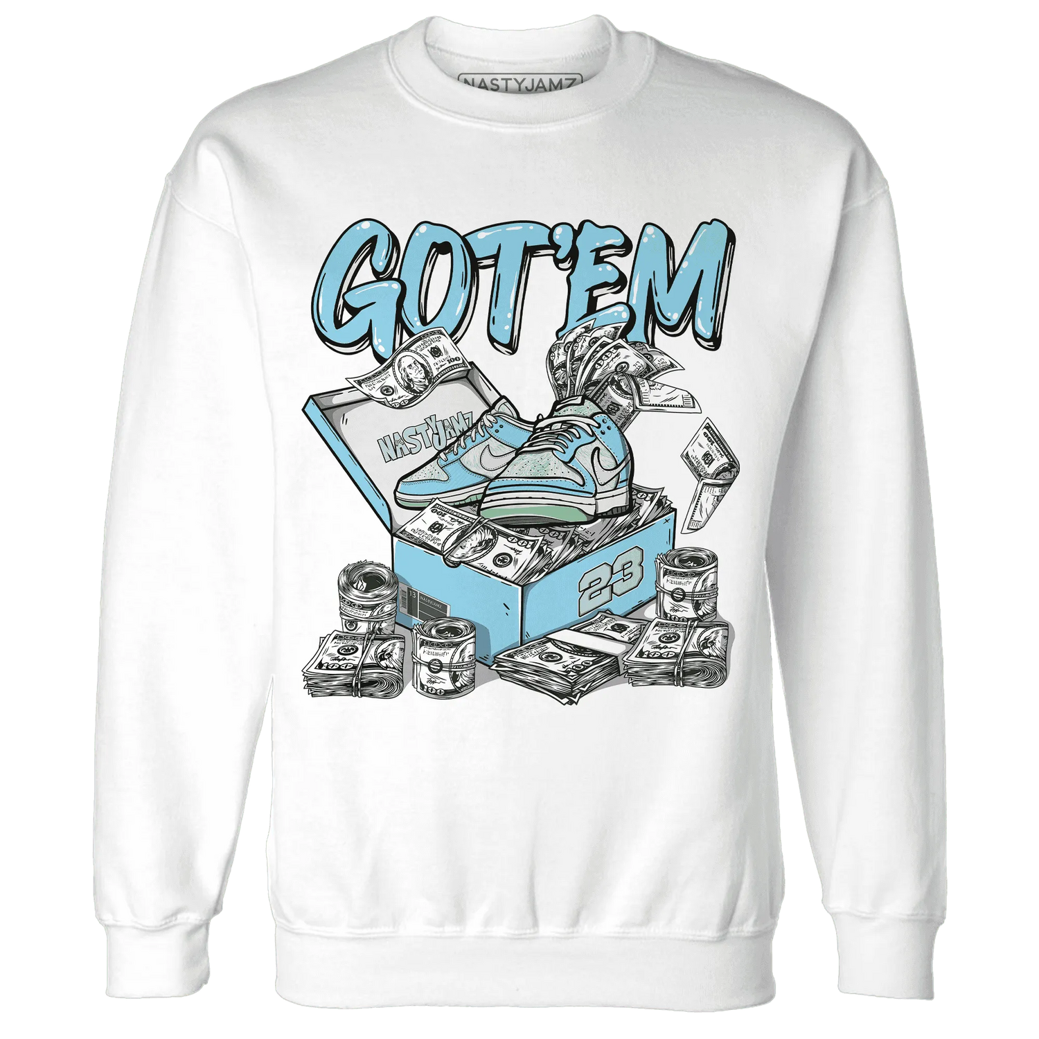 Dunk-Verdy-Visty-Blue-Gaze-Light-Arctic-NastyJamz-Sweatshirt-Match-Dollar-Sneaker-Box