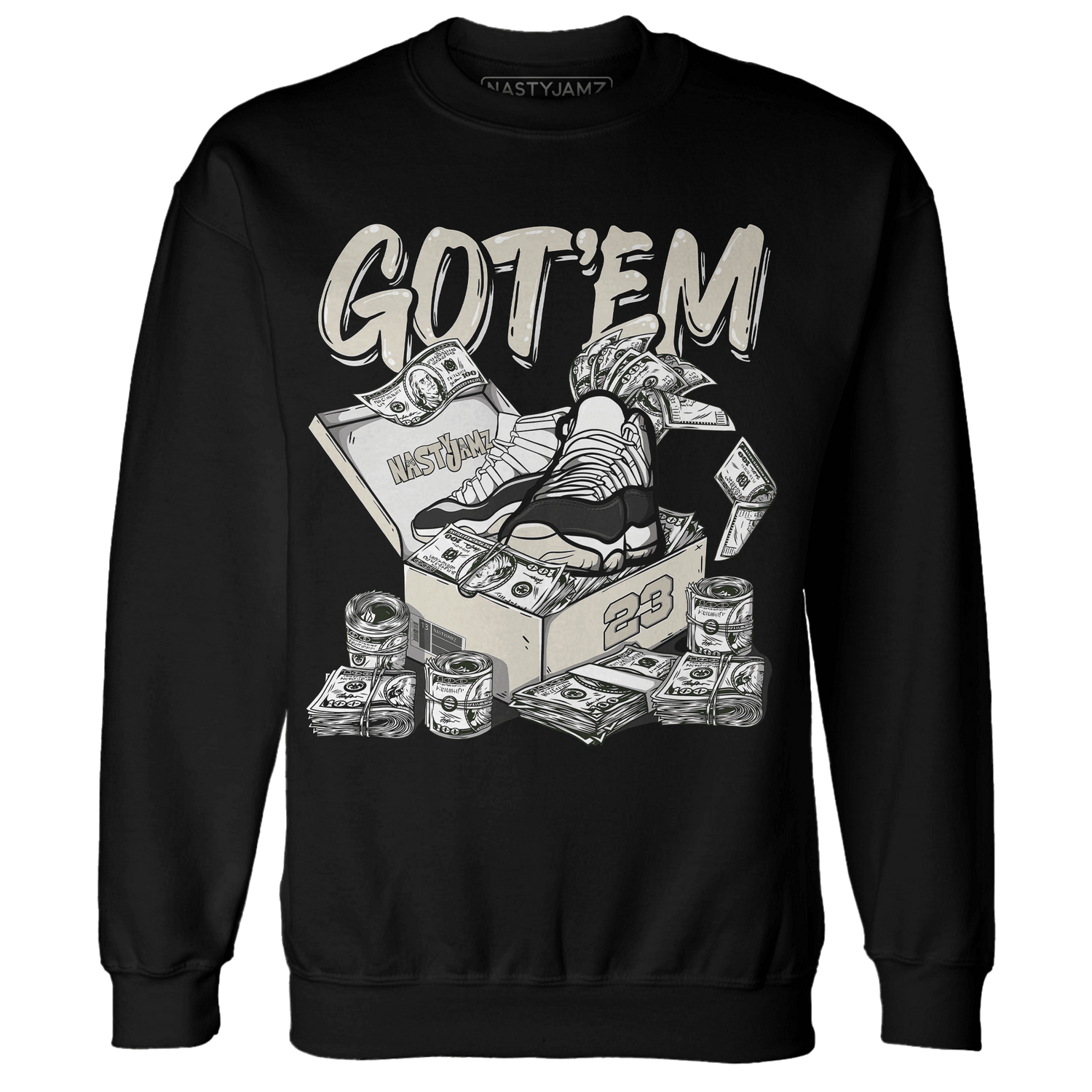 Gratitude 11s Sweatshirt Match Dollar Sneaker Box - NastyJamz