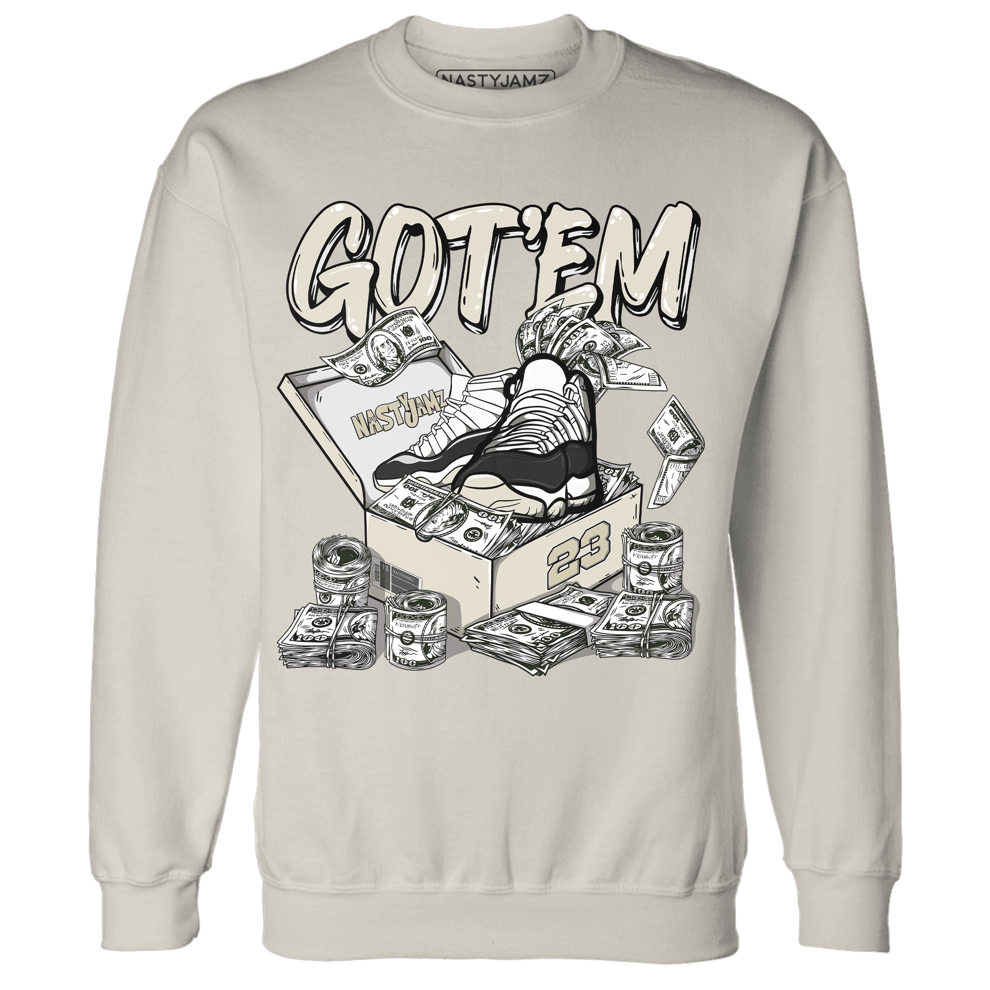 Gratitude 11s Sweatshirt Match Dollar Sneaker Box - NastyJamz