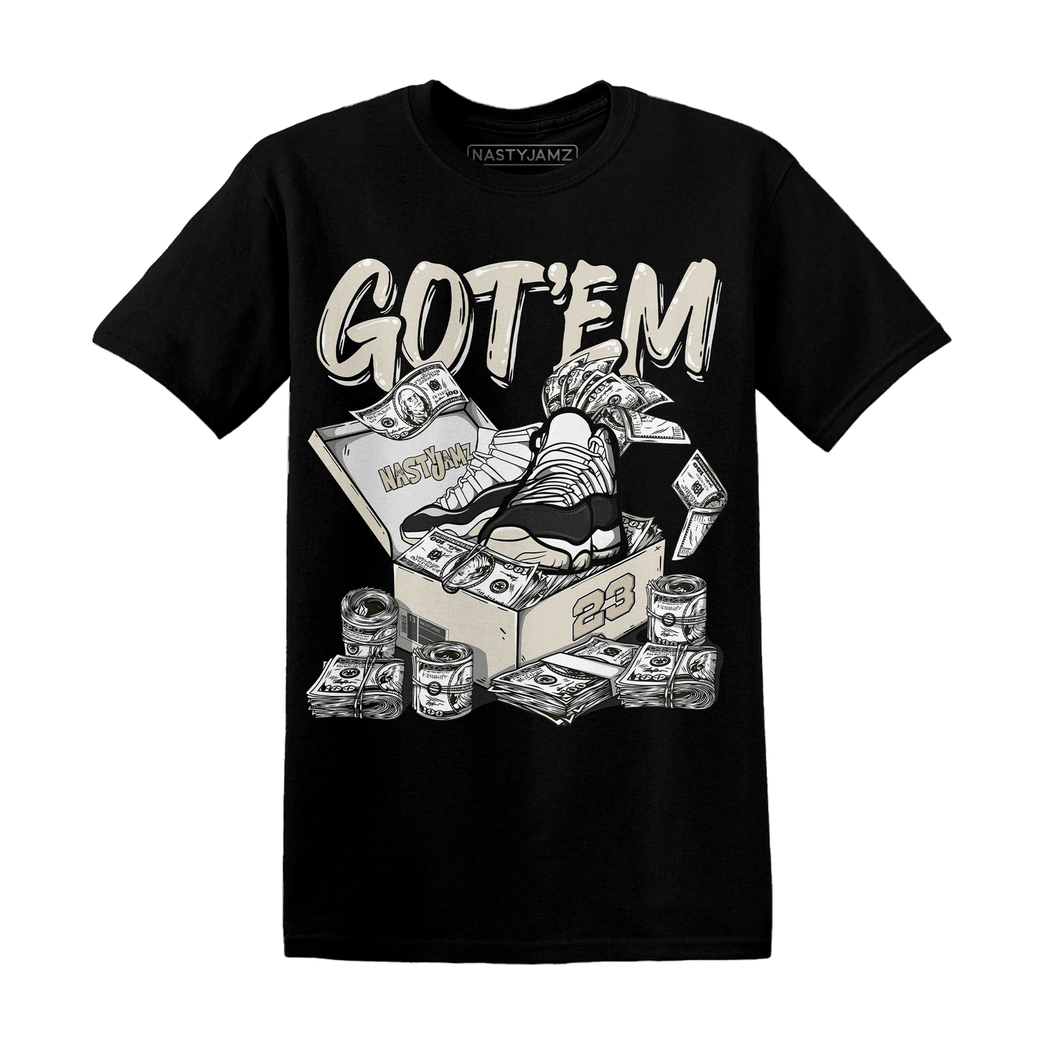 Gratitude 11s T Shirt Match Dollar Sneaker Box - NastyJamz