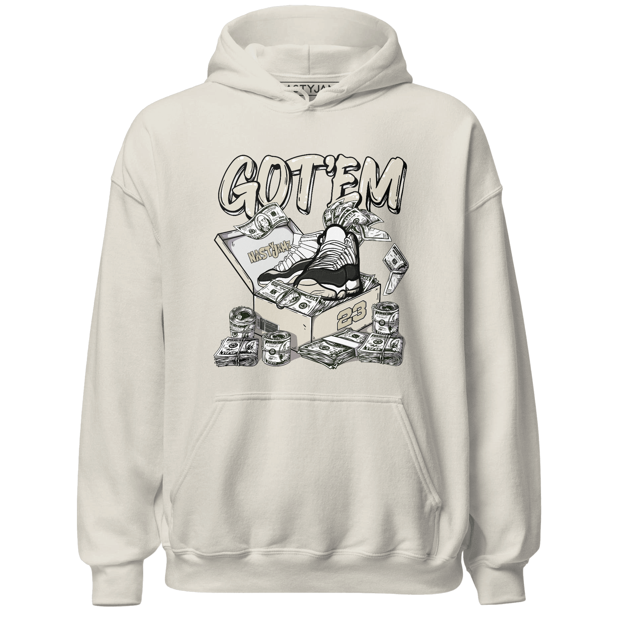 Gratitude 11s Hoodie Match Dollar Sneaker Box - NastyJamz