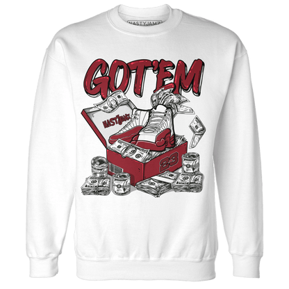 Cherry 12s Sweatshirt Match Dollar Sneaker Box - NastyJamz
