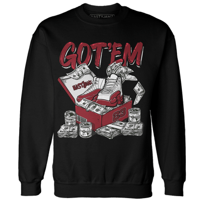 Cherry 12s Sweatshirt Match Dollar Sneaker Box - NastyJamz