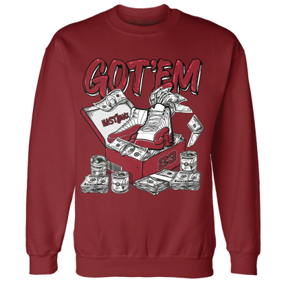 Cherry 12s Sweatshirt Match Dollar Sneaker Box - NastyJamz