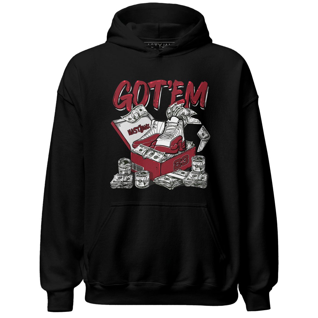 Cherry 12s Hoodie Match Dollar Sneaker Box - NastyJamz