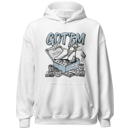 Blue Grey 13s Hoodie Match Dollar Sneaker Box - NastyJamz