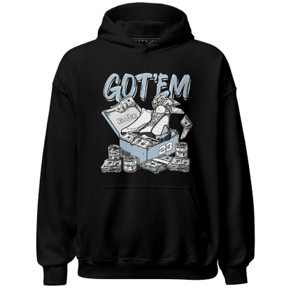 Blue Grey 13s Hoodie Match Dollar Sneaker Box - NastyJamz