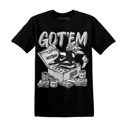 Retro High OG Black White 1s T Shirt Match Dollar Sneaker Box - NastyJamz