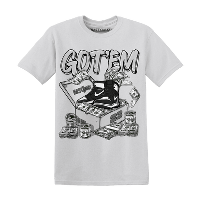 Retro High OG Black White 1s T Shirt Match Dollar Sneaker Box - NastyJamz