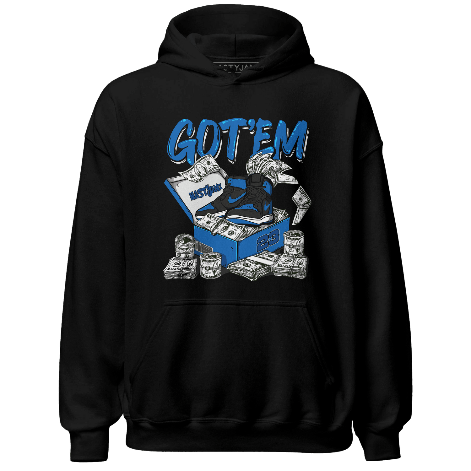 Royal Reimagined 1s Hoodie Match Dollar Sneaker Box - NastyJamz