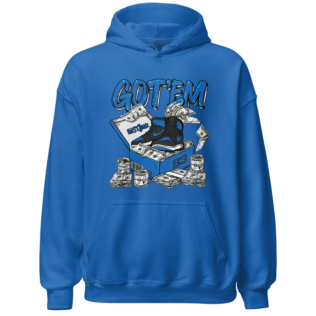 Royal Reimagined 1s Hoodie Match Dollar Sneaker Box - NastyJamz