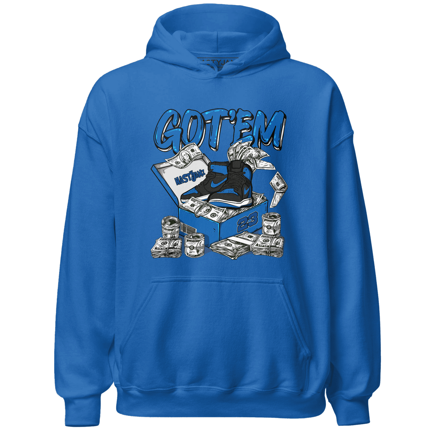 Royal Reimagined 1s Hoodie Match Dollar Sneaker Box - NastyJamz