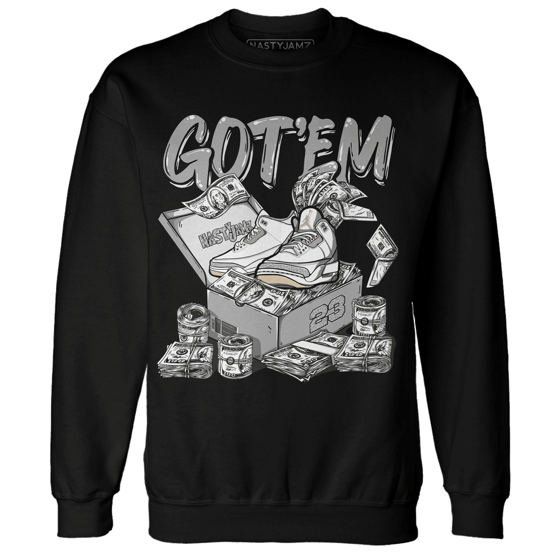 Craft Ivory 3s Sweatshirt Match Dollar Sneaker Box - NastyJamz