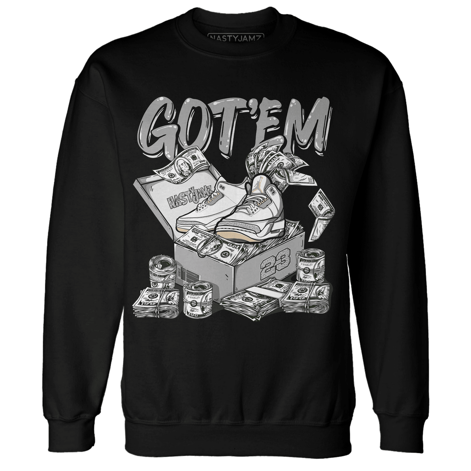 Craft Ivory 3s Sweatshirt Match Dollar Sneaker Box - NastyJamz