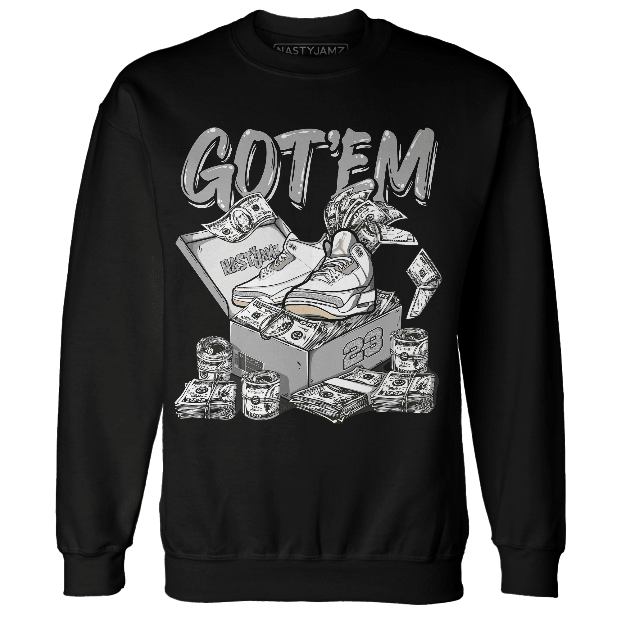 Craft Ivory 3s Sweatshirt Match Dollar Sneaker Box - NastyJamz