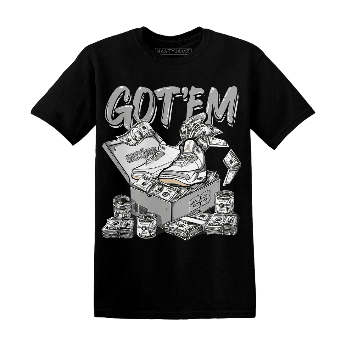 Craft Ivory 3s T Shirt Match Dollar Sneaker Box - NastyJamz
