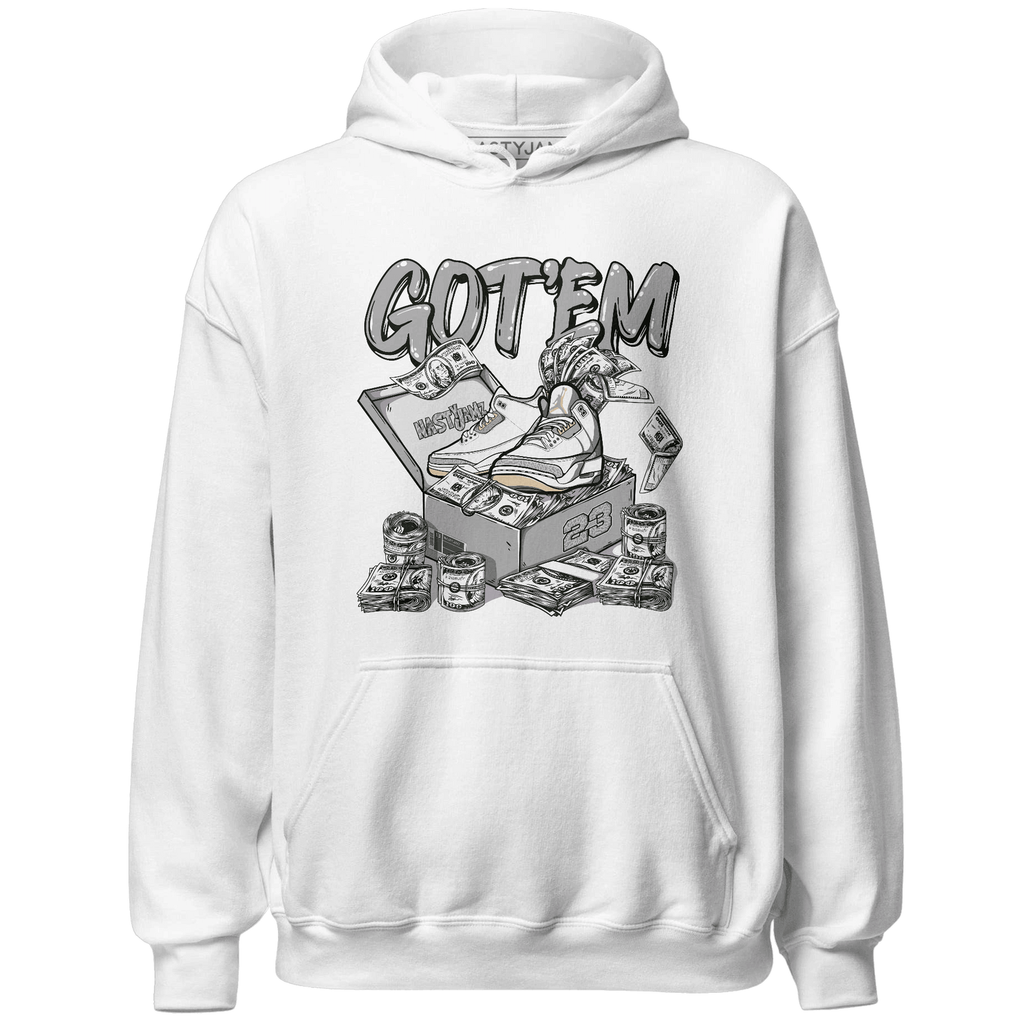 Craft Ivory 3s Hoodie Match Dollar Sneaker Box - NastyJamz
