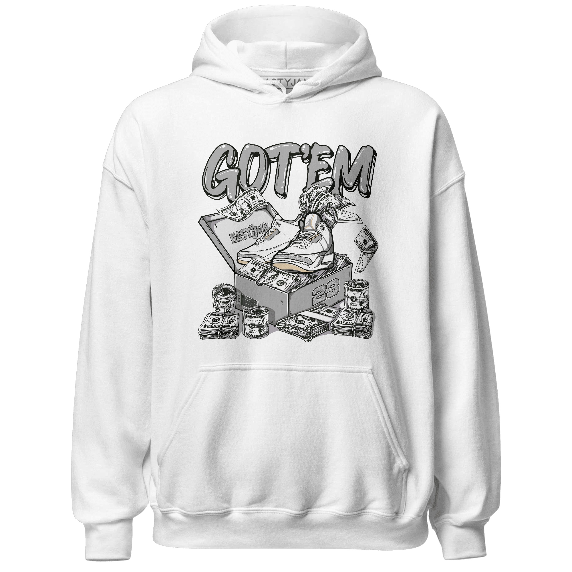 Craft Ivory 3s Hoodie Match Dollar Sneaker Box - NastyJamz