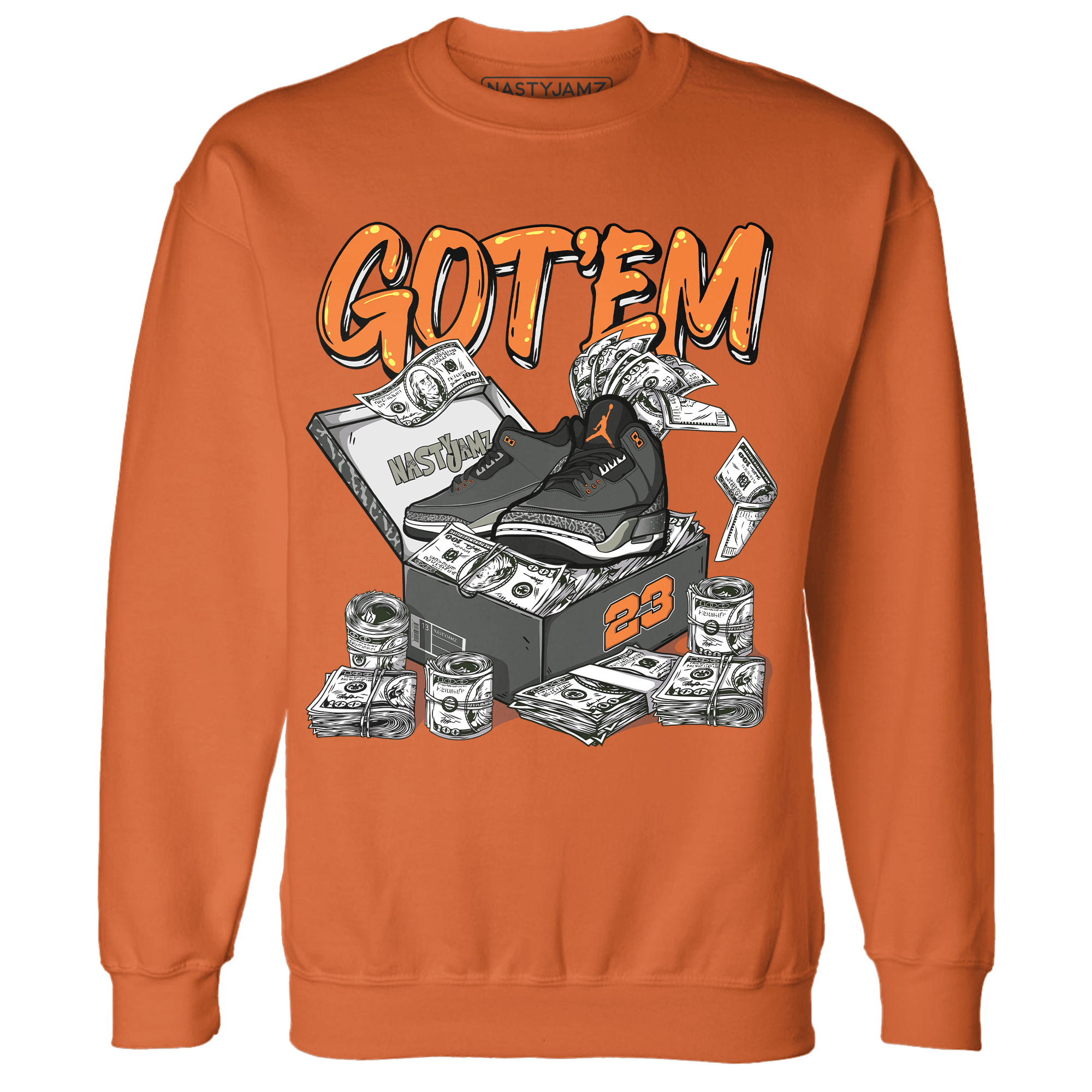 Fear Pack 3s Sweatshirt Match Dollar Sneaker Box - NastyJamz
