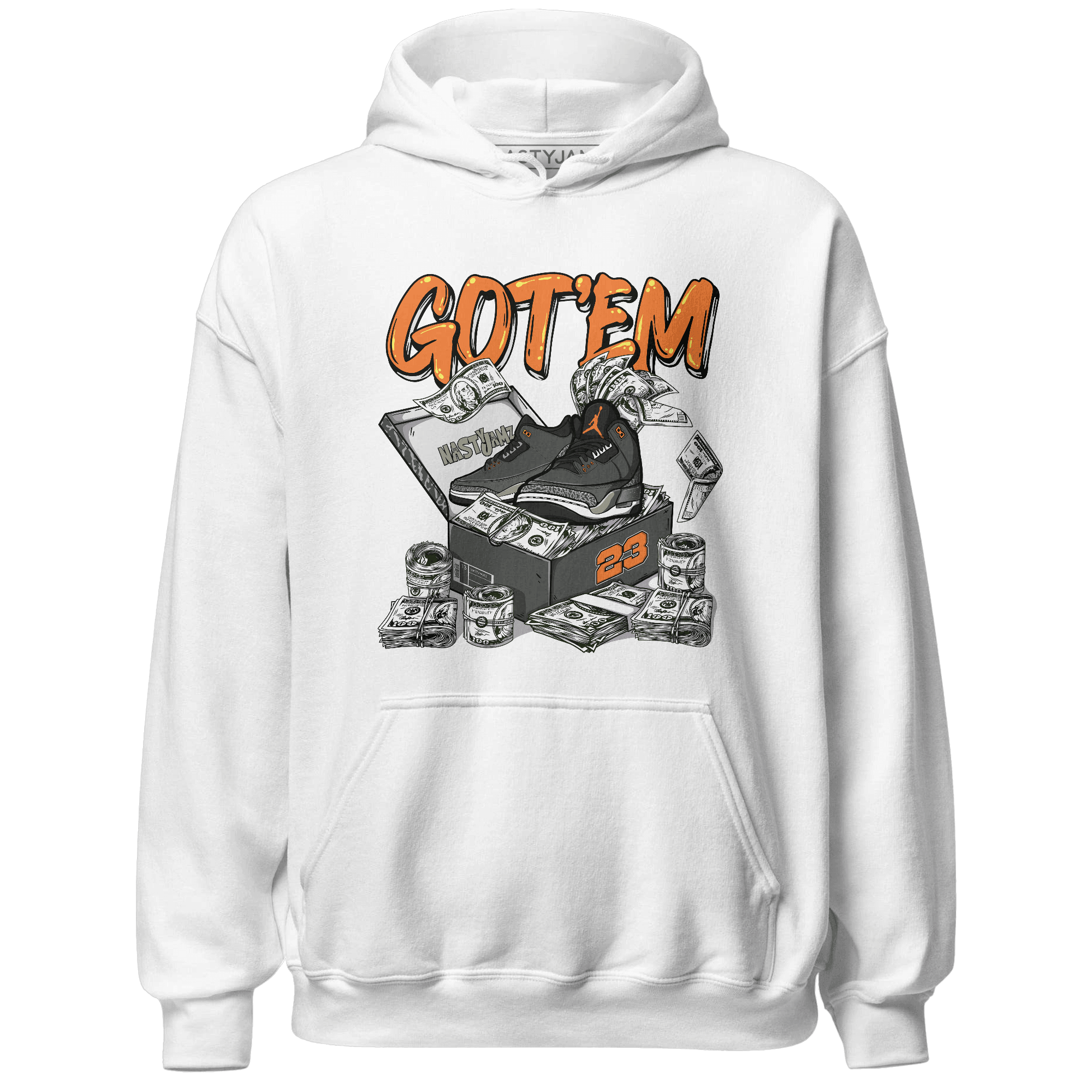 Fear Pack 3s Hoodie Match Dollar Sneaker Box - NastyJamz