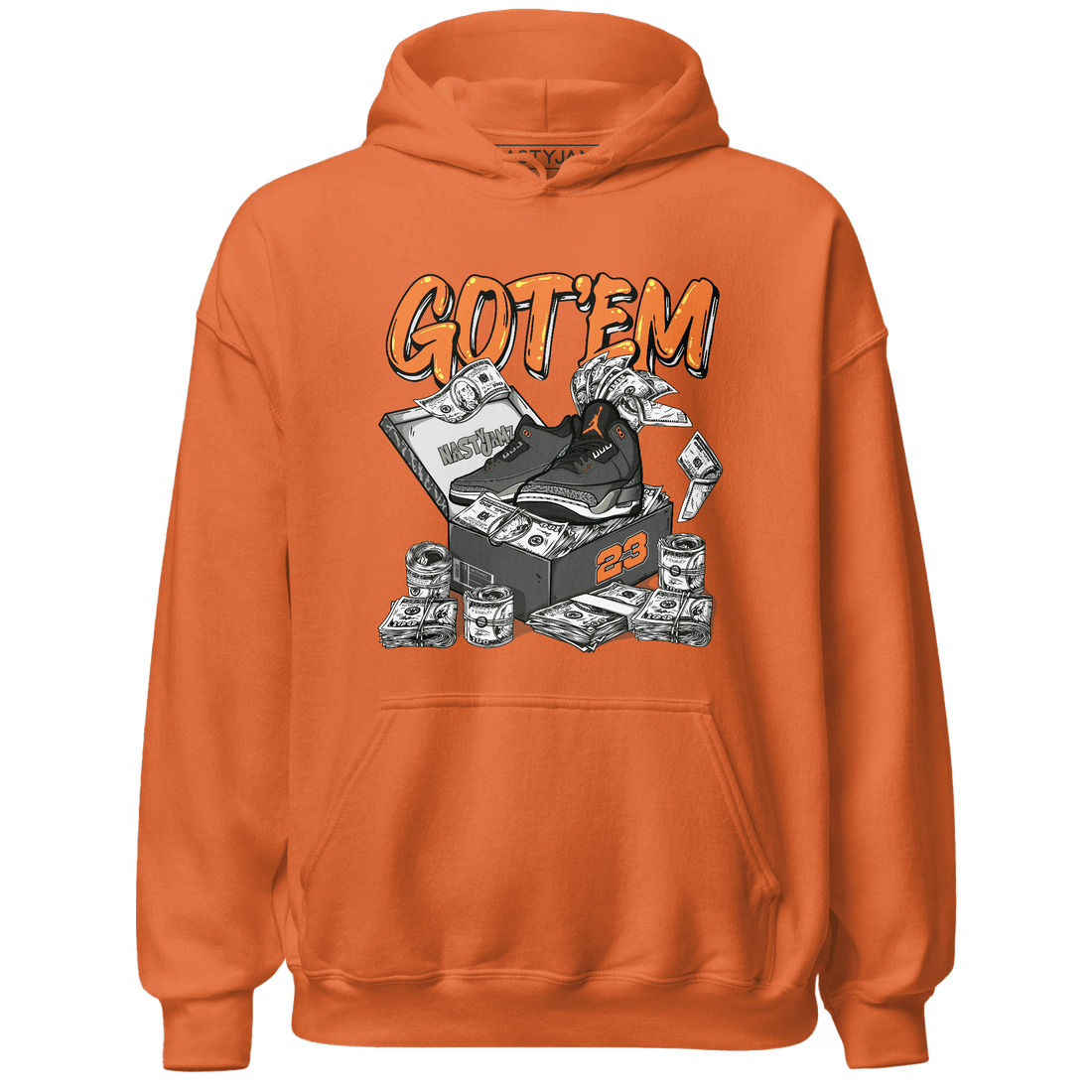 Fear Pack 3s Hoodie Match Dollar Sneaker Box - NastyJamz