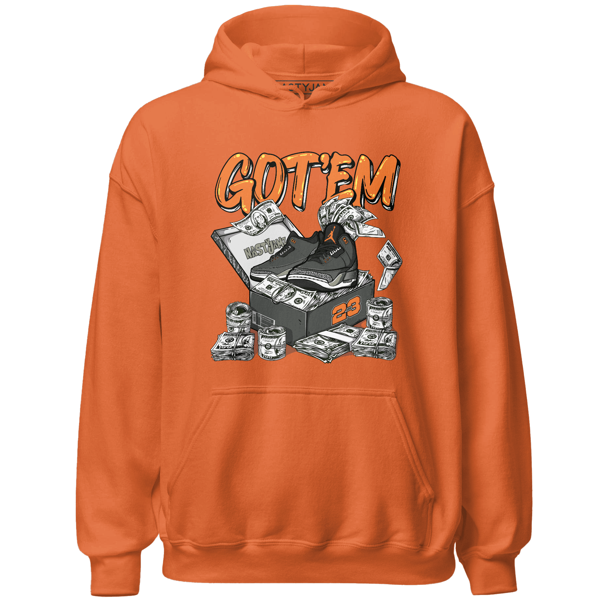 Fear Pack 3s Hoodie Match Dollar Sneaker Box - NastyJamz
