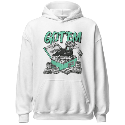 Green Glow 3s Hoodie Match Dollar Sneaker Box - NastyJamz