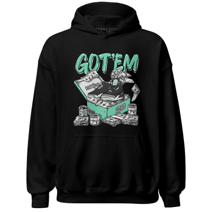 Green Glow 3s Hoodie Match Dollar Sneaker Box - NastyJamz