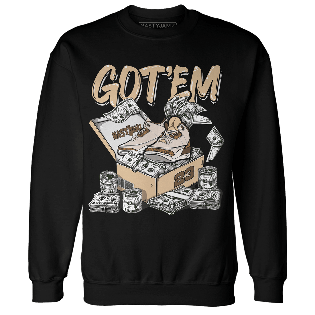 Palomino 3s Sweatshirt Match Dollar Sneaker Box - NastyJamz