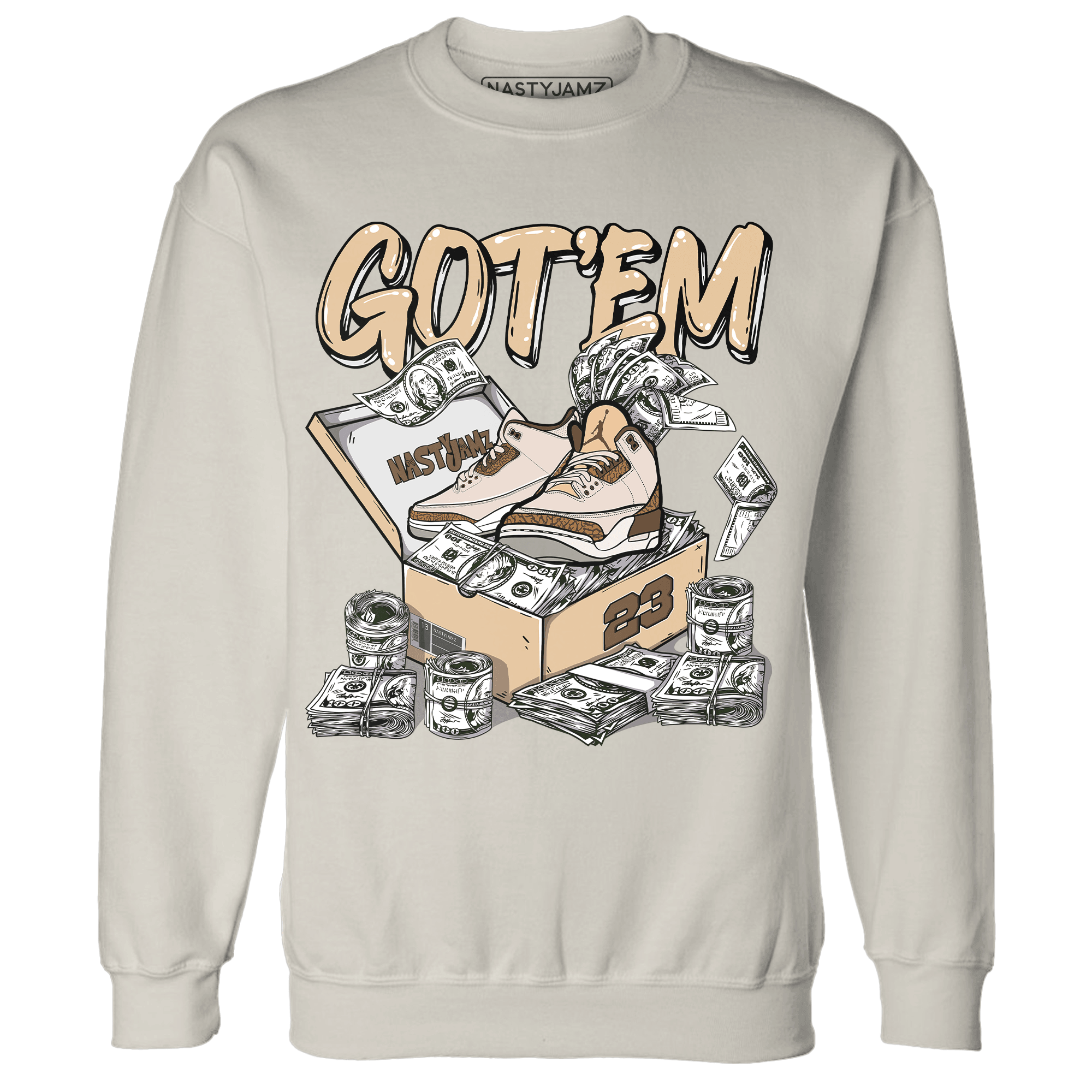 Palomino 3s Sweatshirt Match Dollar Sneaker Box - NastyJamz