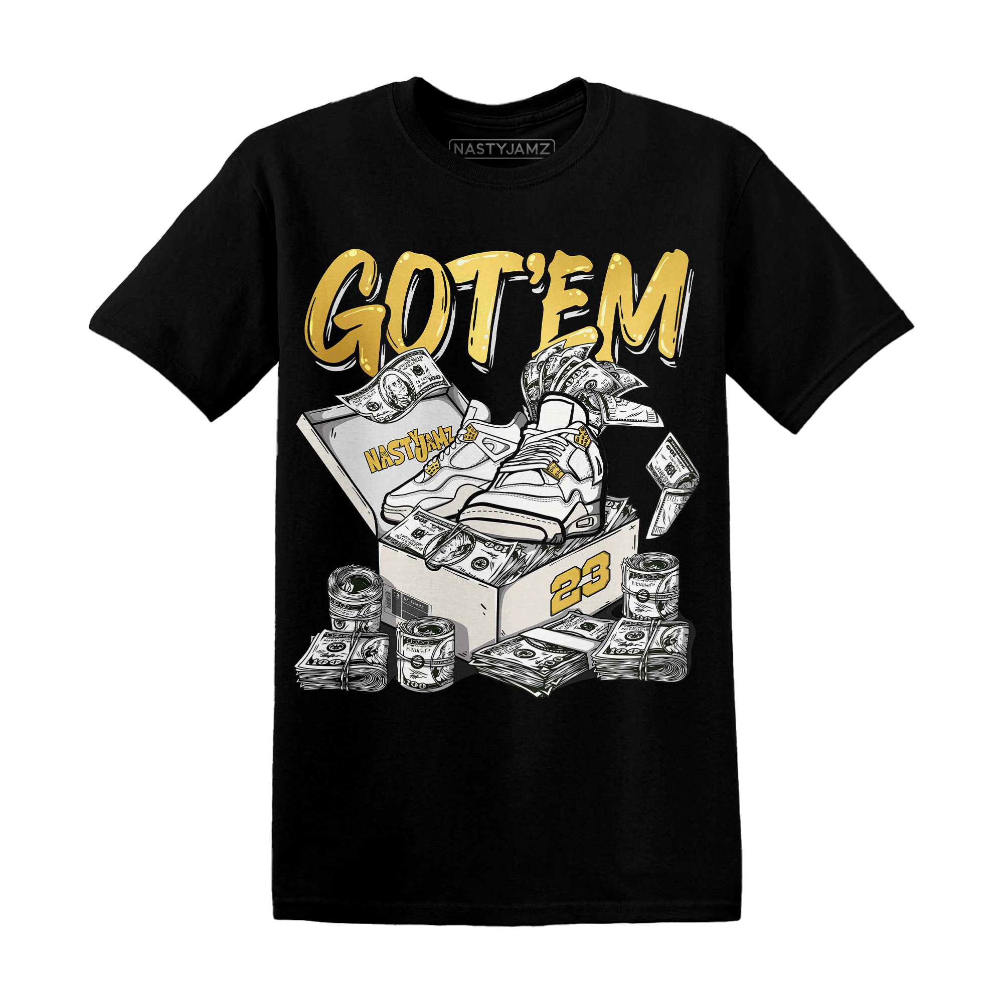 Sail 4s T Shirt Match Dollar Sneaker Box - NastyJamz