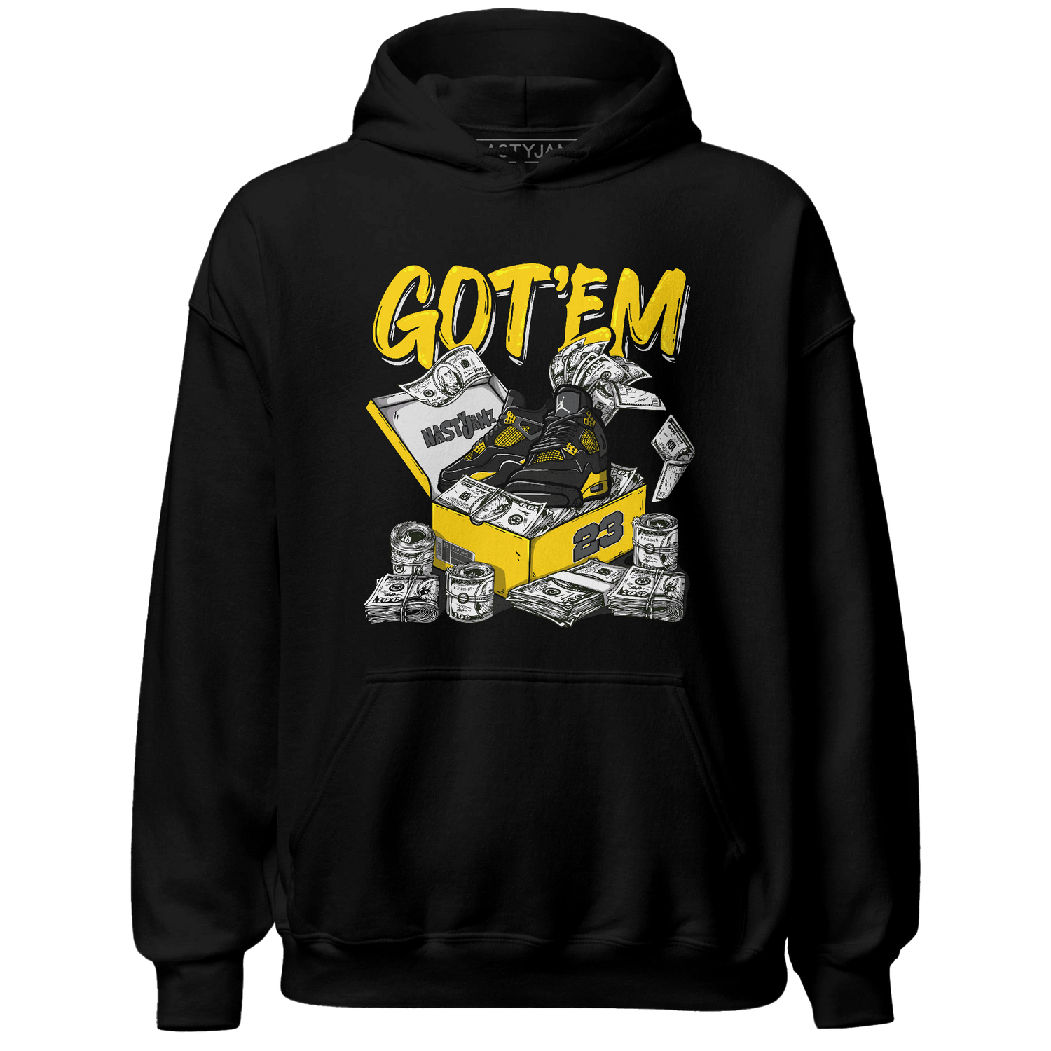 Thunder 4s Hoodie Match Dollar Sneaker Box - NastyJamz