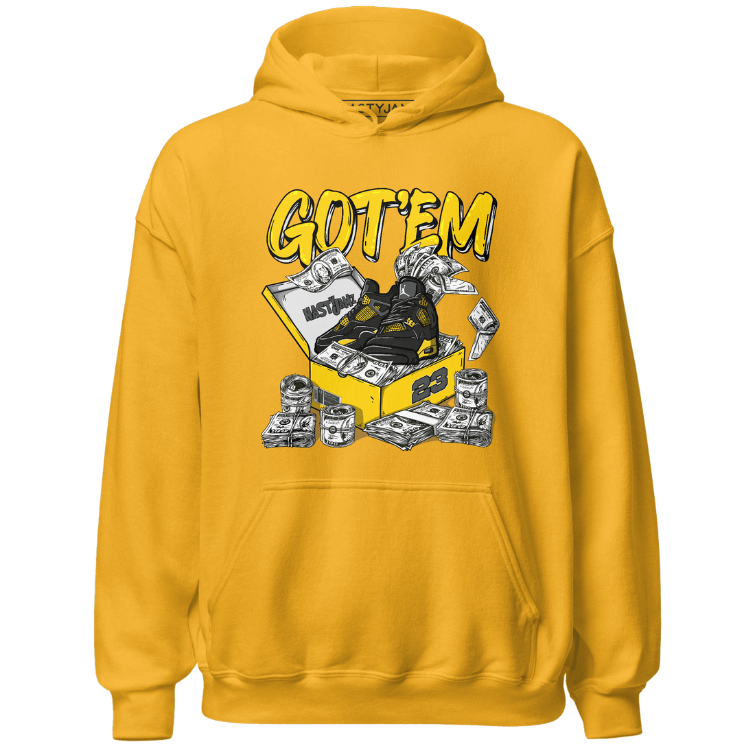 Thunder 4s Hoodie Match Dollar Sneaker Box - NastyJamz