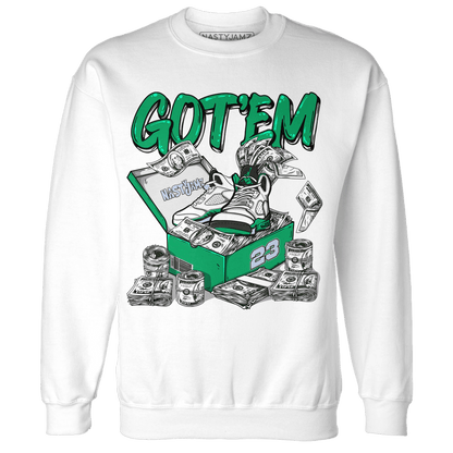 Lucky Green 5s Sweatshirt Match Dollar Sneaker Box - NastyJamz