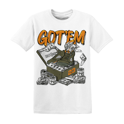 Olive 5s T Shirt Match Dollar Sneaker Box - NastyJamz