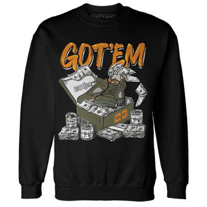 Olive 5s Sweatshirt Match Dollar Sneaker Box - NastyJamz