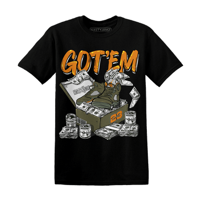 Olive 5s T Shirt Match Dollar Sneaker Box - NastyJamz