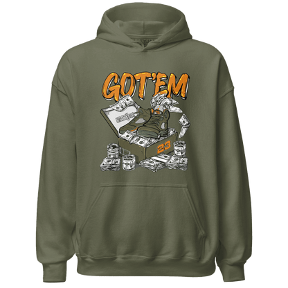 Olive 5s Hoodie Match Dollar Sneaker Box - NastyJamz