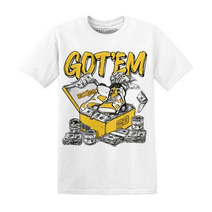 Yellow Ochre 6s T Shirt Match Dollar Sneaker Box - NastyJamz