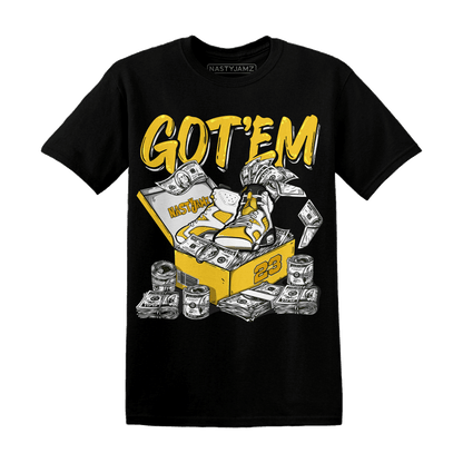 Yellow Ochre 6s T Shirt Match Dollar Sneaker Box - NastyJamz
