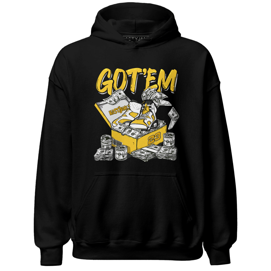 Yellow Ochre 6s Hoodie Match Dollar Sneaker Box - NastyJamz
