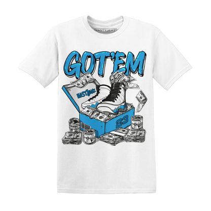 Powder Blue 9s T Shirt Match Dollar Sneaker Box - NastyJamz
